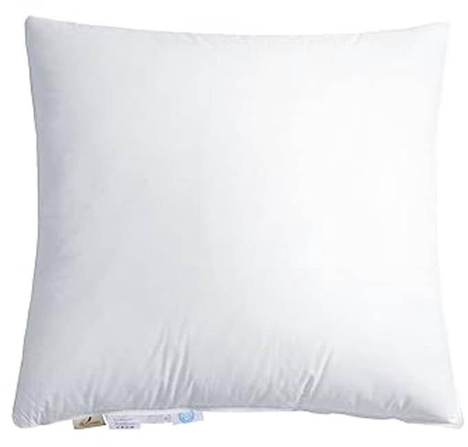 Ergonomisch Donskussen 80x80 | Driekamer Kussen | 90% Dons | Ademend en Huidvriendelijk | 1100g