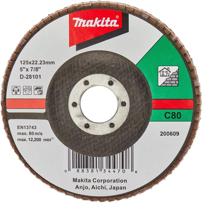 Makita D-28101 Lamellenschuurschijf C80 | 125mm
