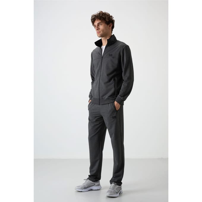 Heren Gebreide Fleece Sweatshirt en Broeken Set