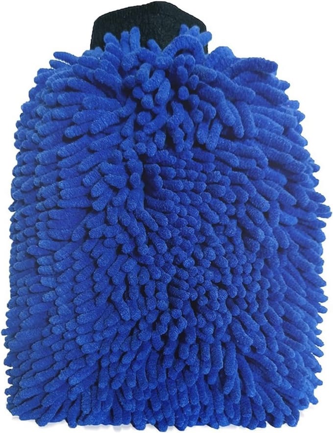 Dubbelzijdige Microvezel Washandschoen voor Auto - Luxe Noodle Auto-Mitt