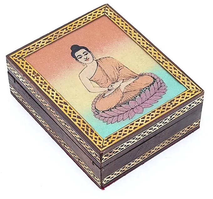 Tarot- of sieradendoosje Boeddha - 13,5x11cm - 13.5x11cm