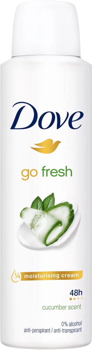 Dove Go Fresh Déodorant Spray Anti-transpirant Parfum Concombre 150 ml