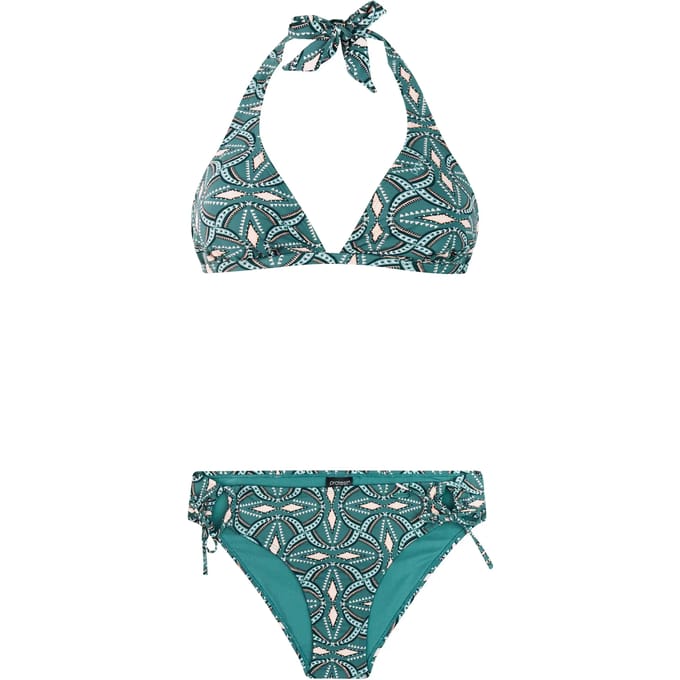 Protest PRTFungi - Halter bikini set Dames - Koordsluiting - Uitneembare vulling - Normale pasvorm - Medium dekking - Groen