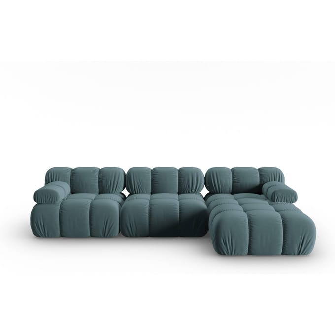 Modulaire-4-zitshoekbank Tropea rechts velvet | Milo Casa
