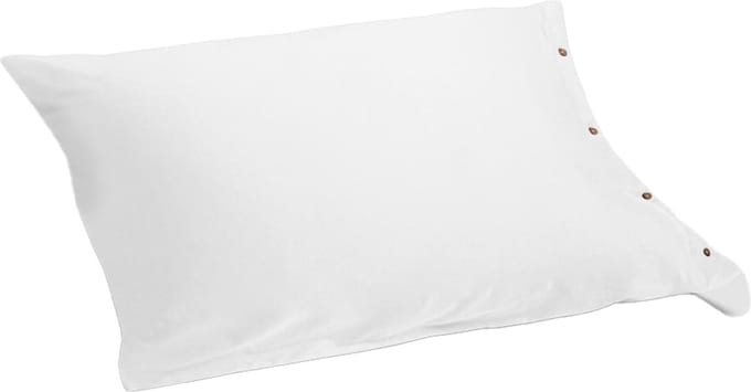 Yumeko kussensloop jersey wit 60x70 - Bio, eco & fairtrade - 1 stuk
