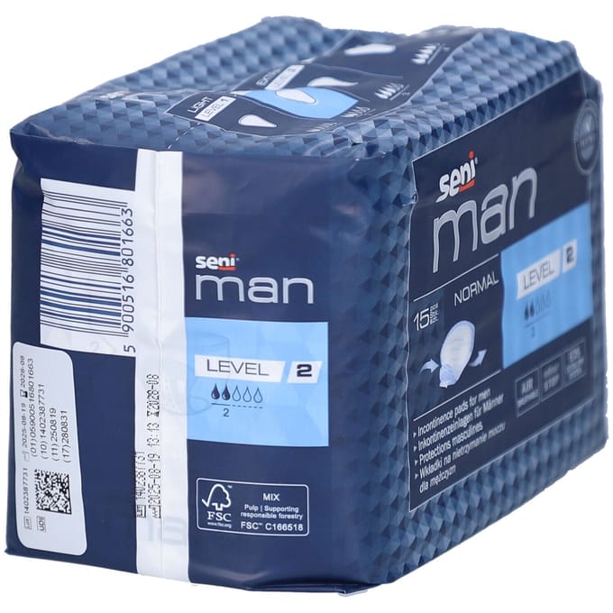 seni® Man Normaal Niveau 2 15 Combinatieverpakking