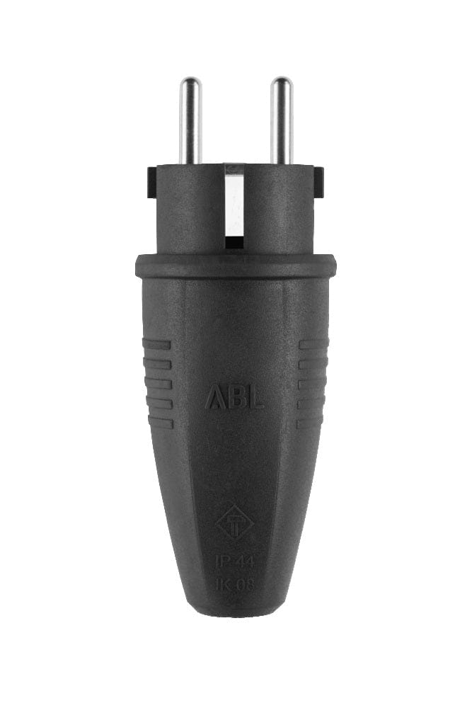 ABL Original Schuko IP44 Rubber Power Plug - 100000039 [2 Stuks]