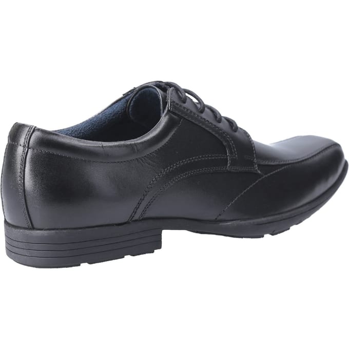 Pod Angus Leren Zwarte Schoenen Voor Jongens