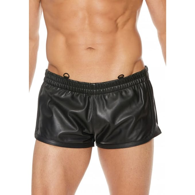 Shots - Ouch! Leren Versatile Shorts - L/XL black L/XL