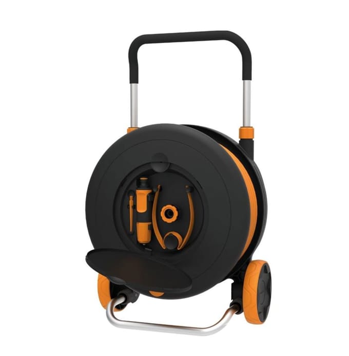Fiskars slanghaspel m met wielen 20m