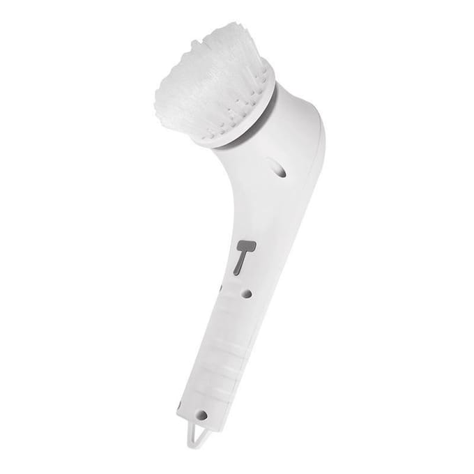Brosse de nettoyage électrique rechargeable par USB pour cuisine, salle de bain et sols white