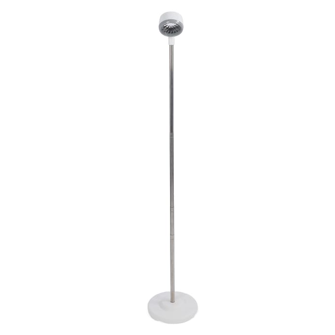 Support Sèche-Cheveux 35-140cm Télescopique Angle Réglable Support de Sol Table Support Sèche-Cheveux white