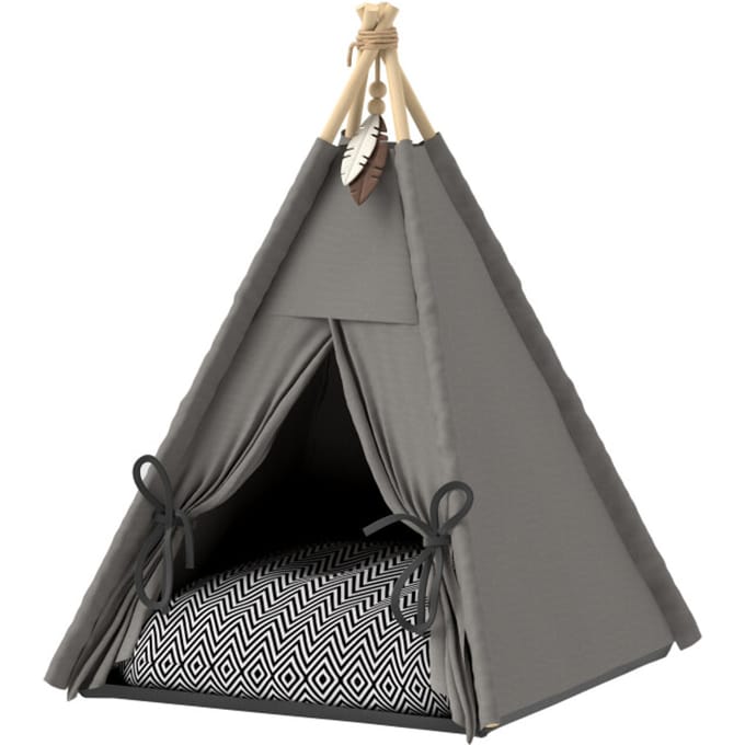 4goodz Tipi-tent voor katten en honden - Grijs