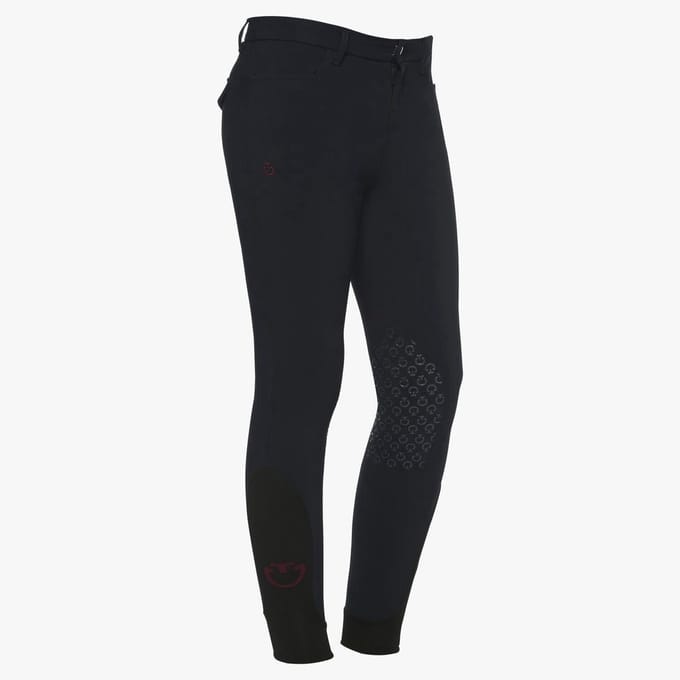 Cavalleria Toscana Jongens Knie Grip Rijbroek Basic S Wit