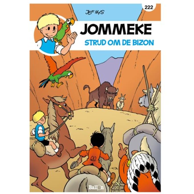 De Strijd Om De Bizon - Jommeke Strip - Jef Nys