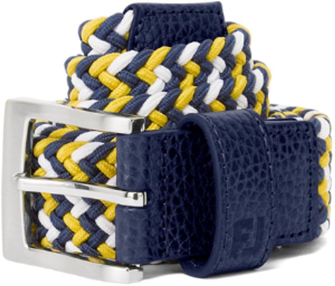 Footjoy Braided Golfriem Heren Navy/Wit/Taxi