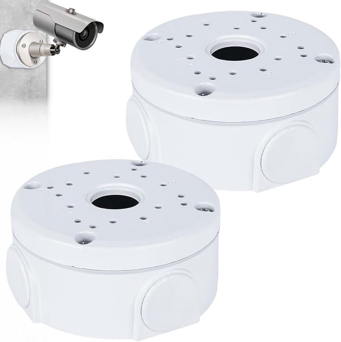 Camera Aansluitdoos - Verberg Box - Kabels Organiseren - Waterdicht Stofdicht - 118 mm Diameter - Wit