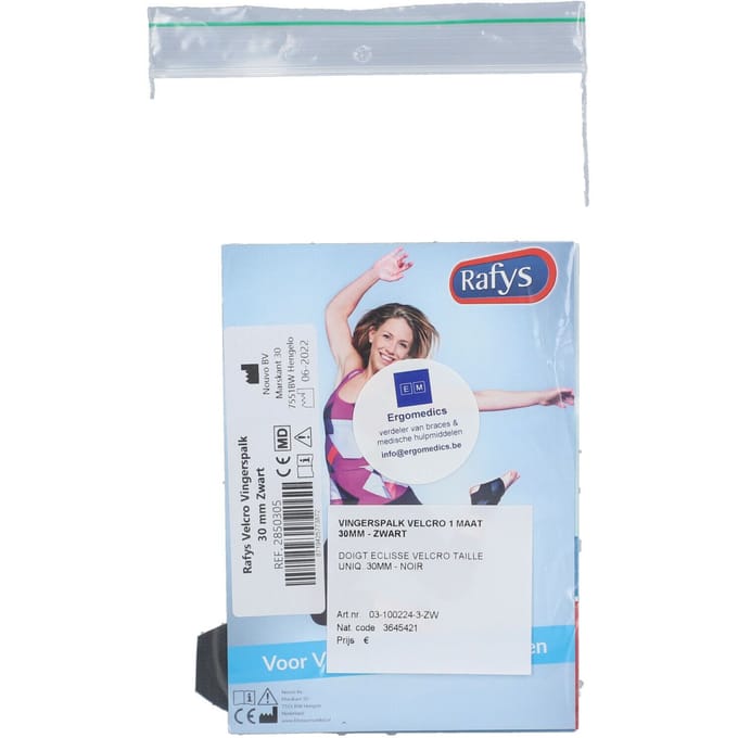 Rafys Vingerspalk Velcro 30mm 224 1 Verband(en)