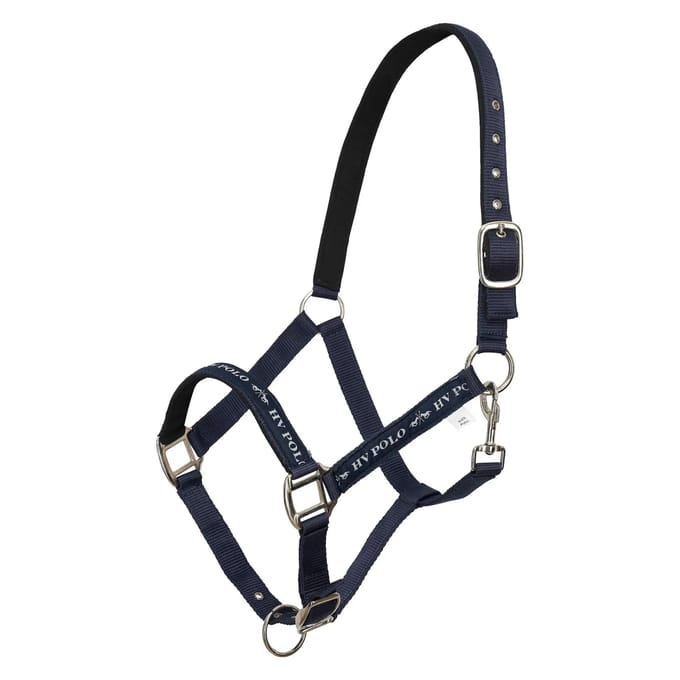 HV Polo Halster Nena Navy - Cob | bordeaux | Halstertouw paard