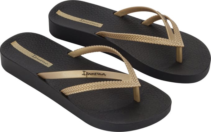 Ipanema Anatomic Bossa Soft Dames Slippers - Black/Gold