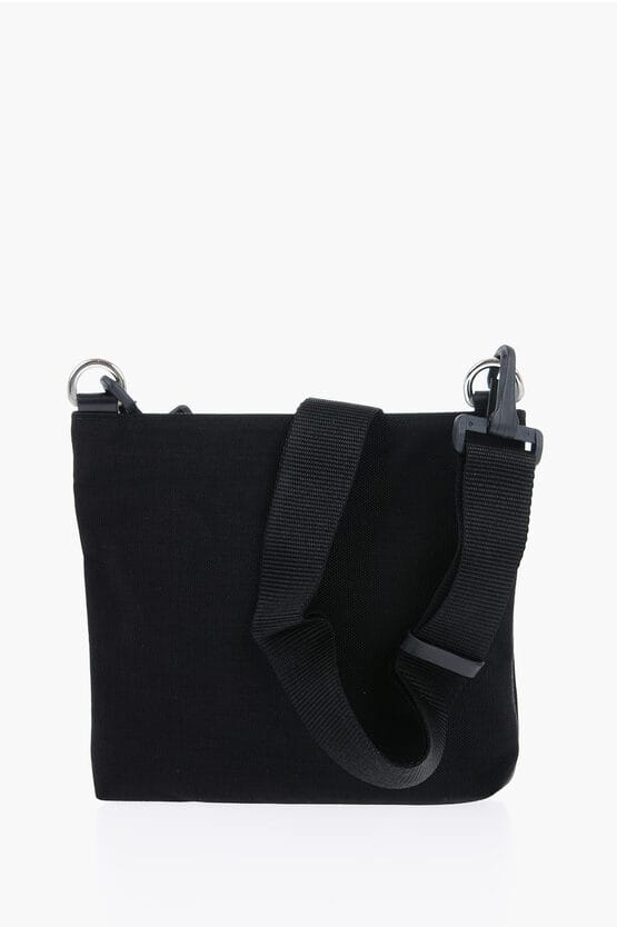 Nylon Sacoche met afneembare bandjes in zwart
