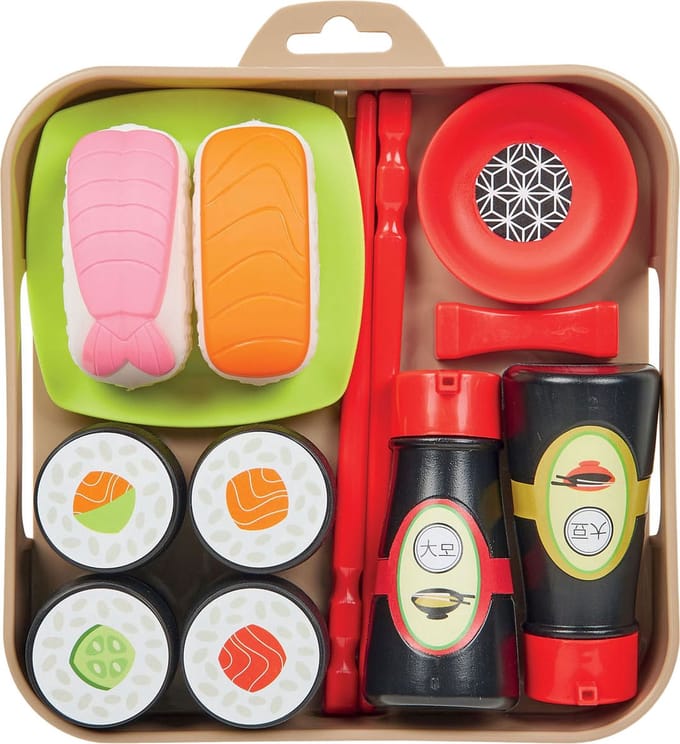 Ecoiffier Play Food Sushi Play Set 14 pieces.