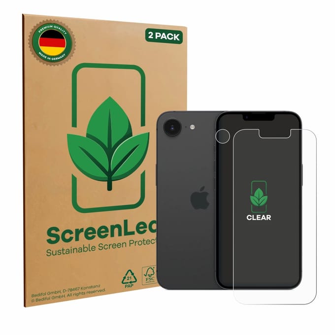 2 Stuks Screenprotector voor Apple iPhone 16e / 17e - Hoogwaardige Beschermfolie transparant