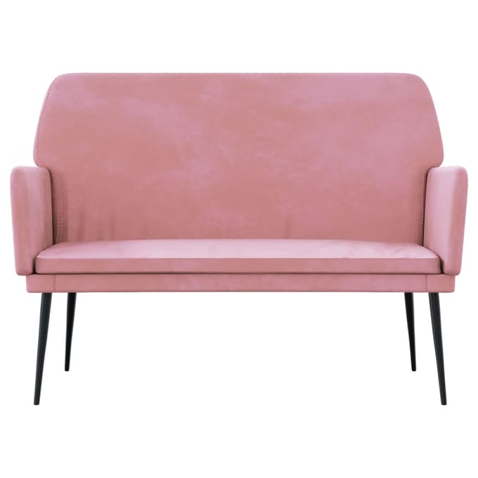 vidaXL - Bankje - 108x79x79 - cm - fluweel - roze