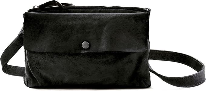HAROLD'S Leren Schoudertas Submarine Handbag Black Zwart