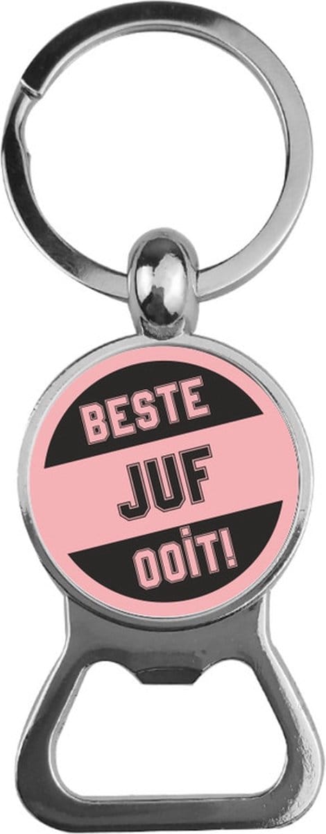 Bieropener Glas -  Beste Juf Ooit
