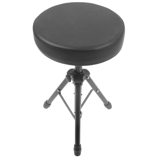Drumkruk Gevoerde Zitting Opvouwbaar Draaibaar Drumkruk Drumstel Accessoires black