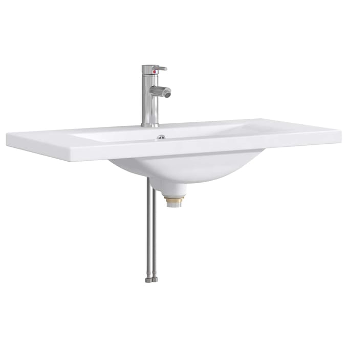 vidaXL - Badwasbak - Chroom - 81 - x - 40 - x - 17,5 - cm - Metaal