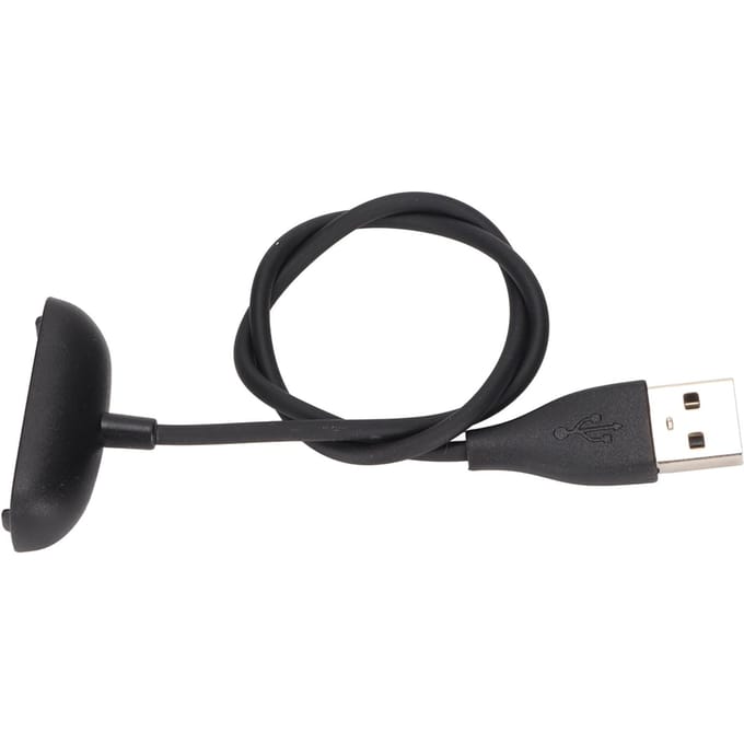 Câble de chargement USB pour bracelet connecté Fitbit Inspire 2, longueur 30 cm (11,8 po) black