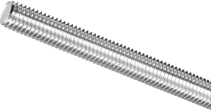 RVS Draadstang M12 x 400 mm - Volledig Rechtsdraaiend Schroefdraad - Sterke Montage Stang