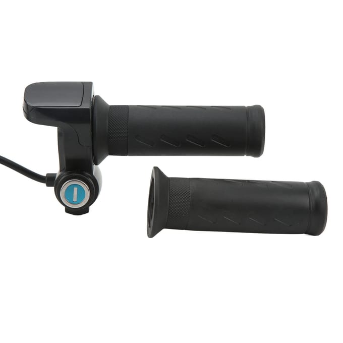 Elektrische Scooter Draaigreep Gashendel Eenvoudige Installatie Elektrische Fiets Gashendel met Achtergrondverlichting black