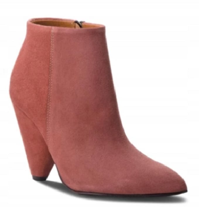 Eva Minge Serie - Leren Enkellaarsjes - Roze - Maat 40