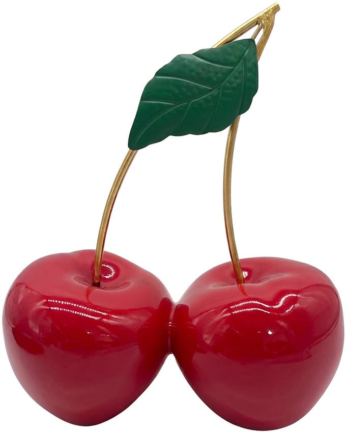 Clayre & Eef Decoratie Kersen Rood Kunststof