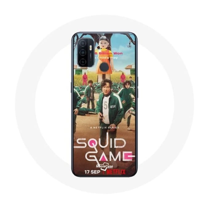Oppo A53 Case Squid Game Series Spelers Soldaten Pop