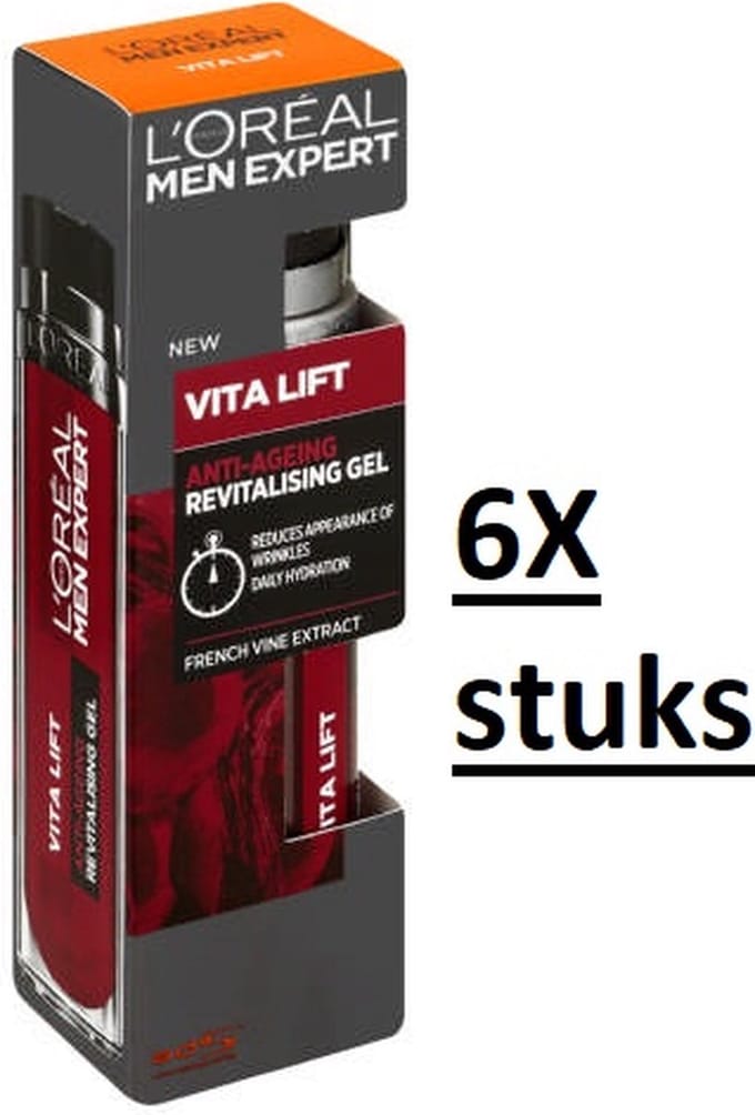 L’Oréal Men Expert Vita Lift Gel Flash Anti-Rides 50ml 6X stuks