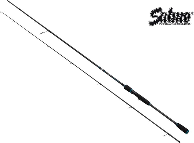 Salmo Hornet Pro Roofvishengel - Medium - 240cm - 10-40g - 2-Delig - Zwart