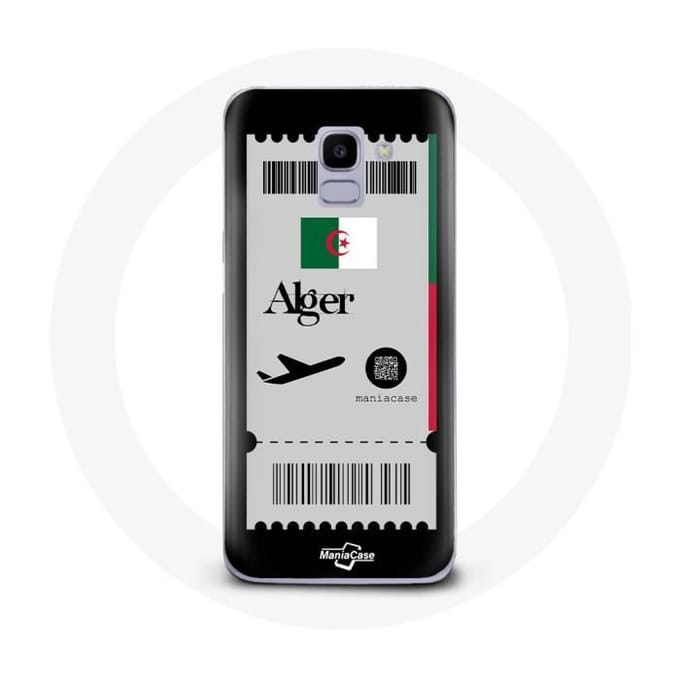 Coque pour Samsung Galaxy A8 2018 Billet d'avion Algerie