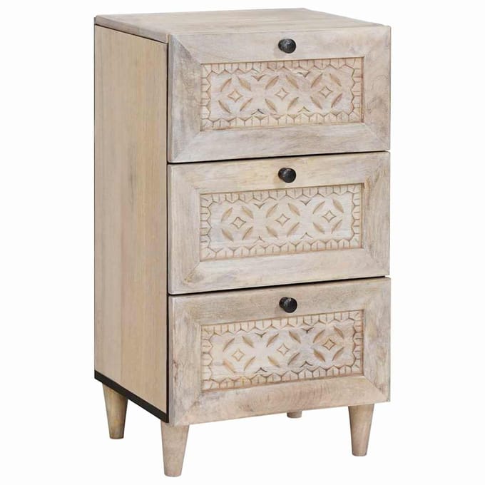vidaXL - Dressoir - met - lade - Wit - 33,5 - x - 40 - x - 75 - cm