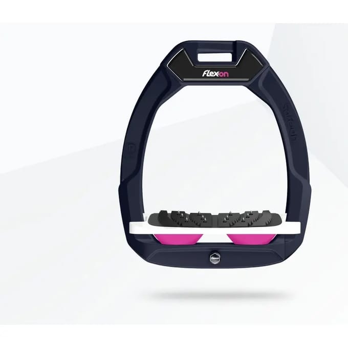 Veiligheidsstijgbeugels Rijtunnel Ultra Grip Bordeaux/Wit/Rose Flex-On Safe-On