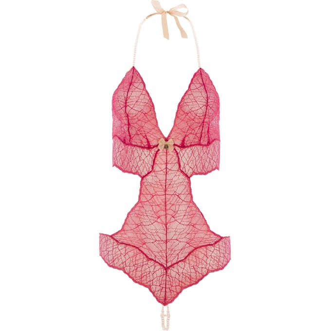 Bracli | Sydney Dubbele Body Rood | Luxe Lingerie Body Maat Plus
