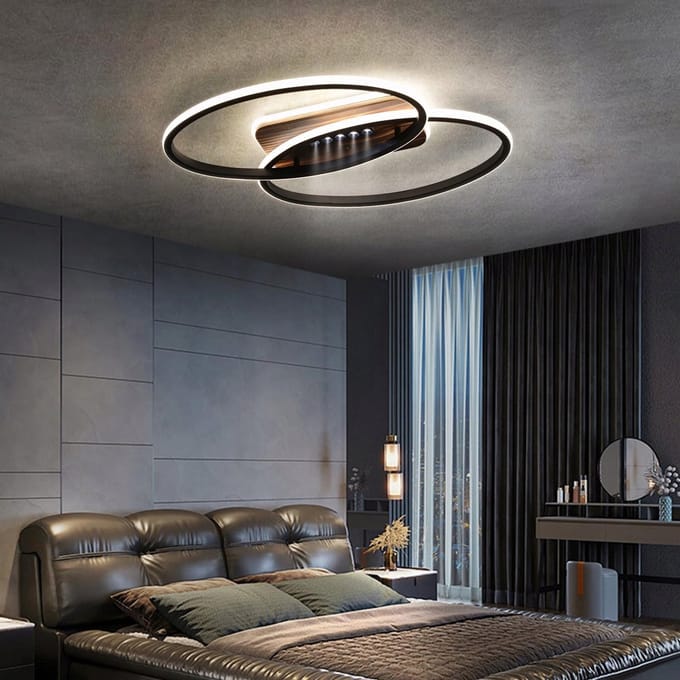 LED-plafondlamp 62 cm dimbare woonkamerlamp met afstandsbediening