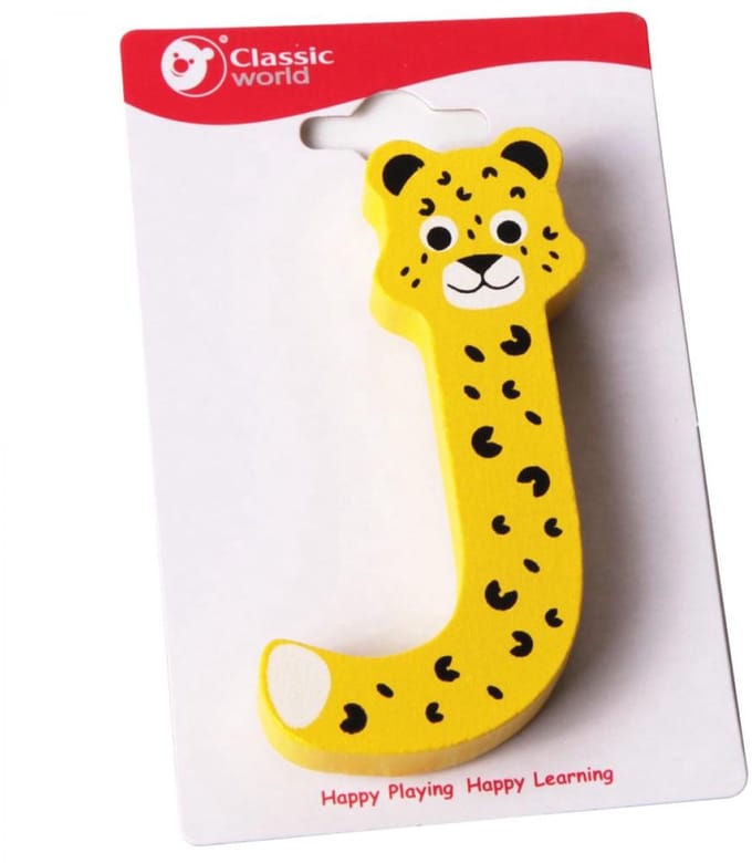 CLASSIC WORLD houten letter J
