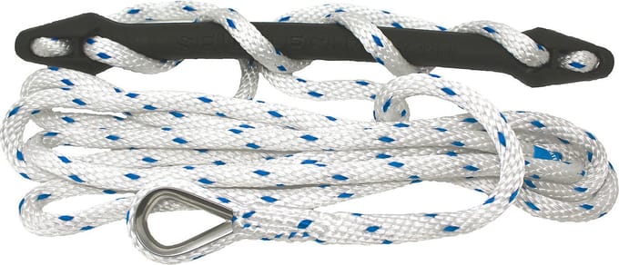 Seilflechter - Landvastveer Kant en Klaar - Wit-Blauw Birotex® - Maat: 12mm - 4 meter
