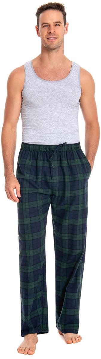 100% Katoen Flanel Comfortabele Pyjama/Lounge Bottoms Met Zakken