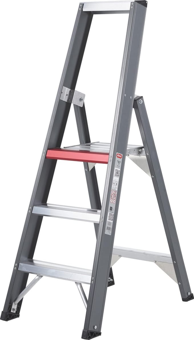 Altrex Falco 3 treeds - Enkel oploopbare Industrietrap - Werkhoogte 2.70m - Opberghoogte 1.44m