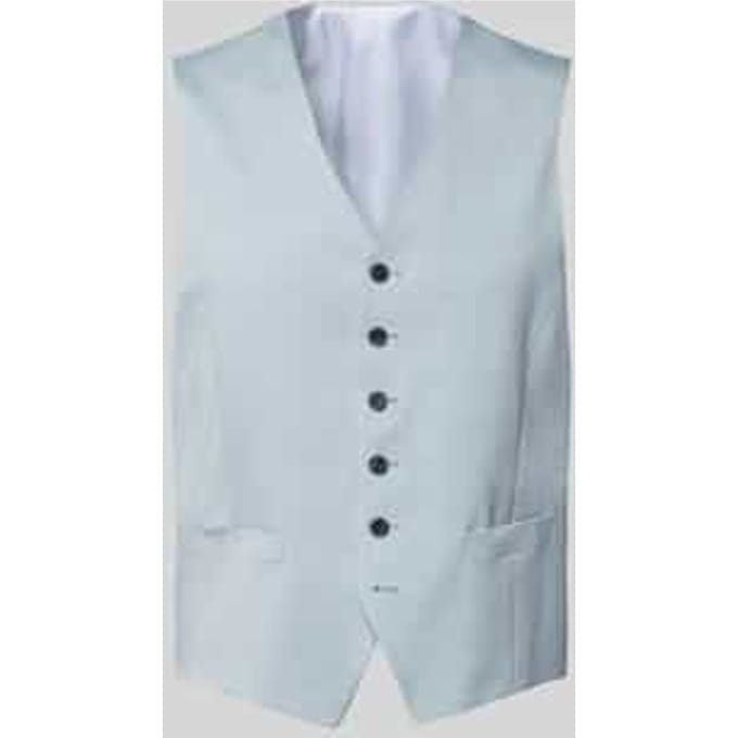 Regular Fit gilet van viscosemix met V-hals